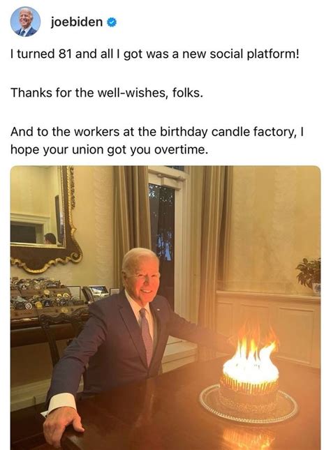 joe biden birthday post